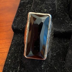 Silpada Sterling Silver black tie ring